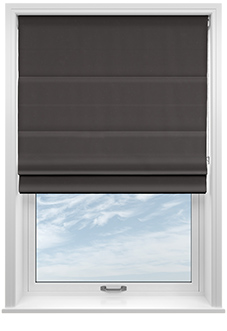 Devonshire, Charcoal - Roman Blind
